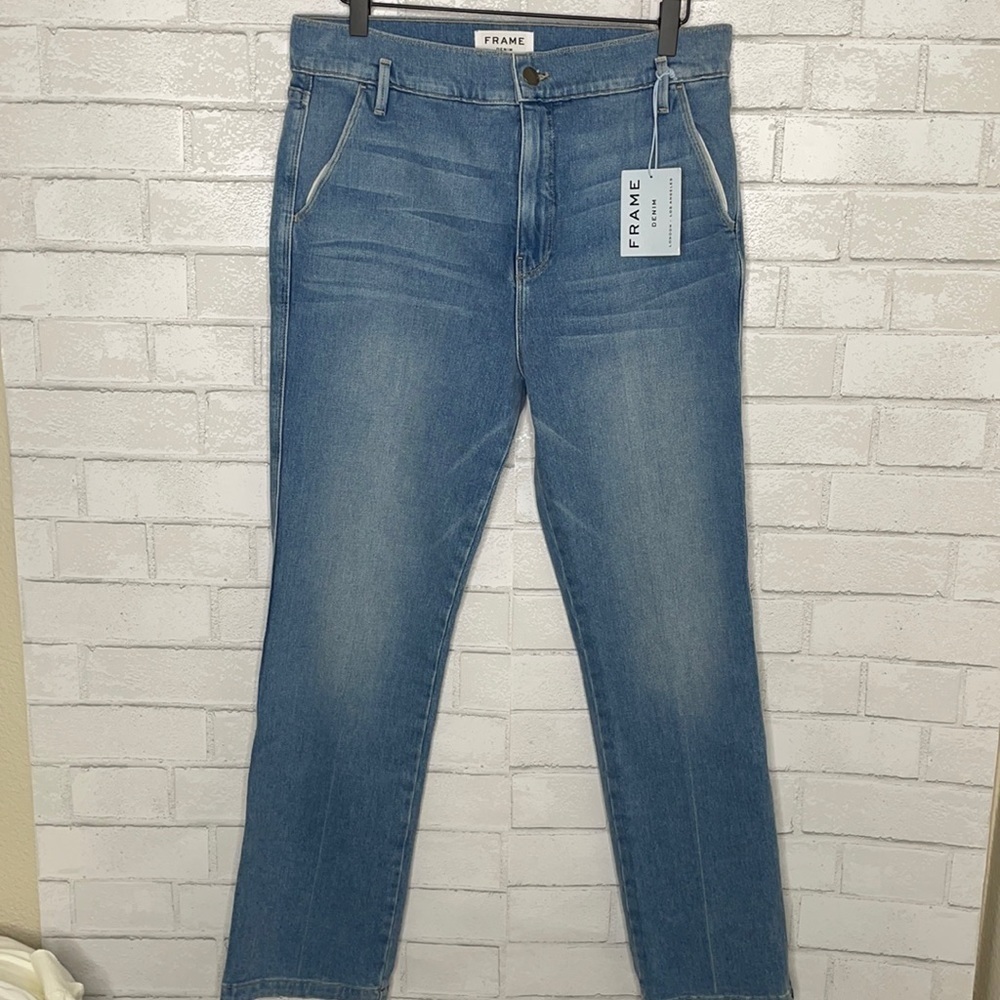 NWT Frame Le Slender Straight Leg Jeans In Ashton - Picture 3 of 15